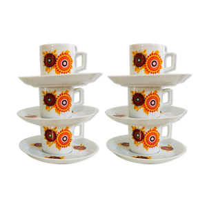 6 tasses à café Winterling années