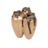 Petit vase tripode en grès flammé
