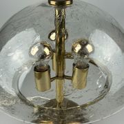 Lampe de table des années 60 des années 70 par Doria Leuchten Allemagne laiton de verre Space Age