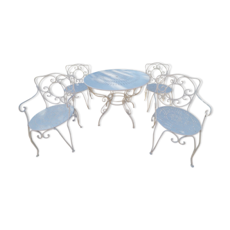 Salon de jardin fer forgé