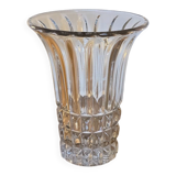 Vase en verre moulé 1950 Art Déco