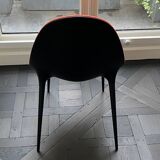 4-LEG CHAIRS IN STEEL, MATT BLACK VARNISH, CASSINA, CAPRICE MODEL