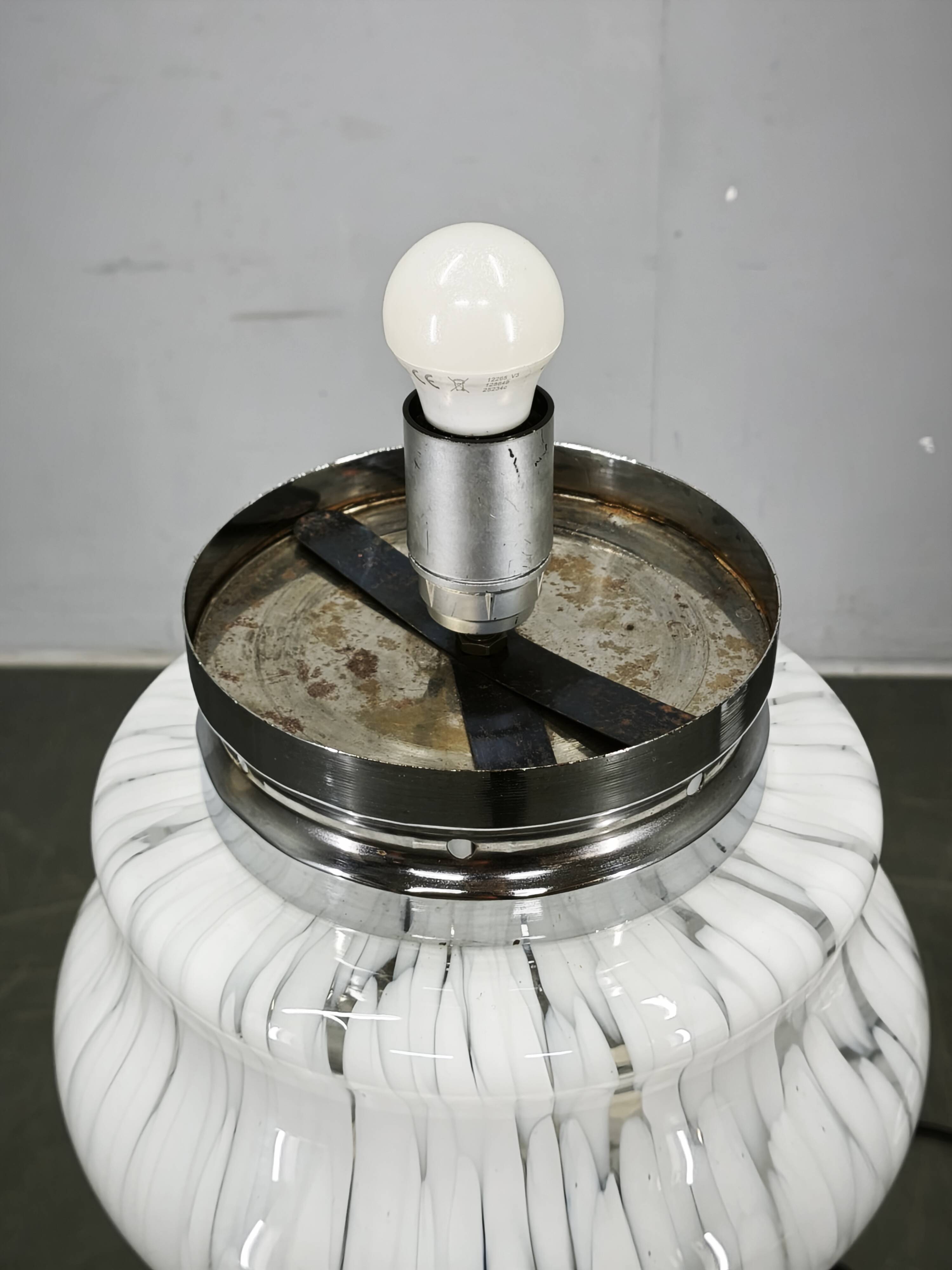 Carlo Nason for Mazzega Murano Glass Space Age Floor Lamp, Italy, 1970s
