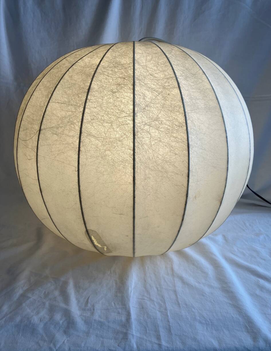 Vintage cocoon pendant light Goldkant Leuchten – Germany 1960/70