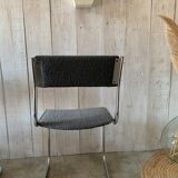 Series of 4 chrome chairs