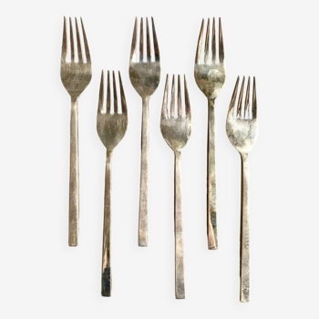 6 gilded bronze forks