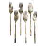 6 gilded bronze forks