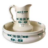 Toilet service in Iron Earth patterned "Brazza" 30-40s