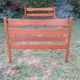 single bed in blond oak from the 50s and 60s