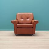 Leather armchair, Danish design, 1960s, production: Denmark