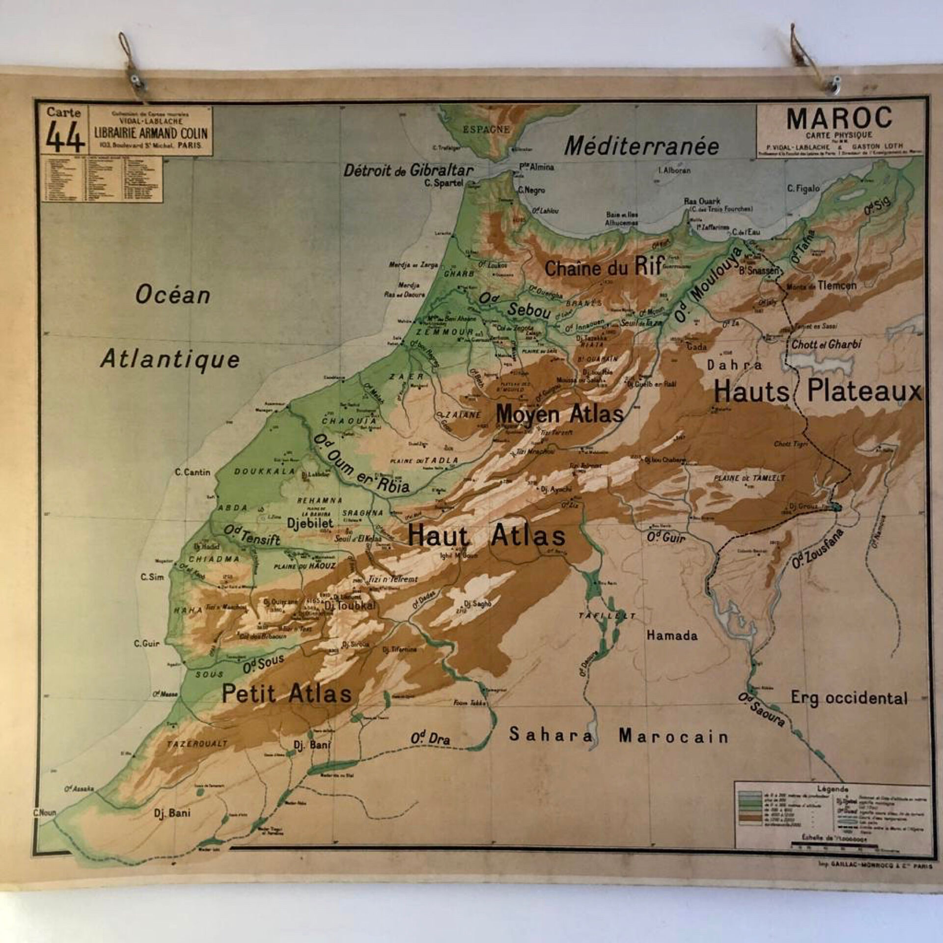 Old school map Vidal Lablache 44