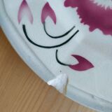 Lot de 6 assiettes à dessert faience Wasmuel -M.G