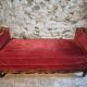 Antique French Louis XV style daybed – single bed – adjustable leg – beech frame – circa 1880–1920