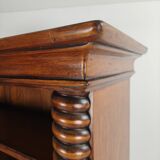 Barley Twist Open Bookcase – Solid Walnut, circa 1930