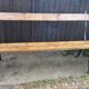 Garden bench with cast iron legs