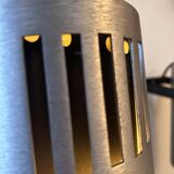 Pair of adjustable wall lights, brushed metal, France 1970