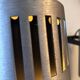 Pair of adjustable wall lights, brushed metal, France 1970