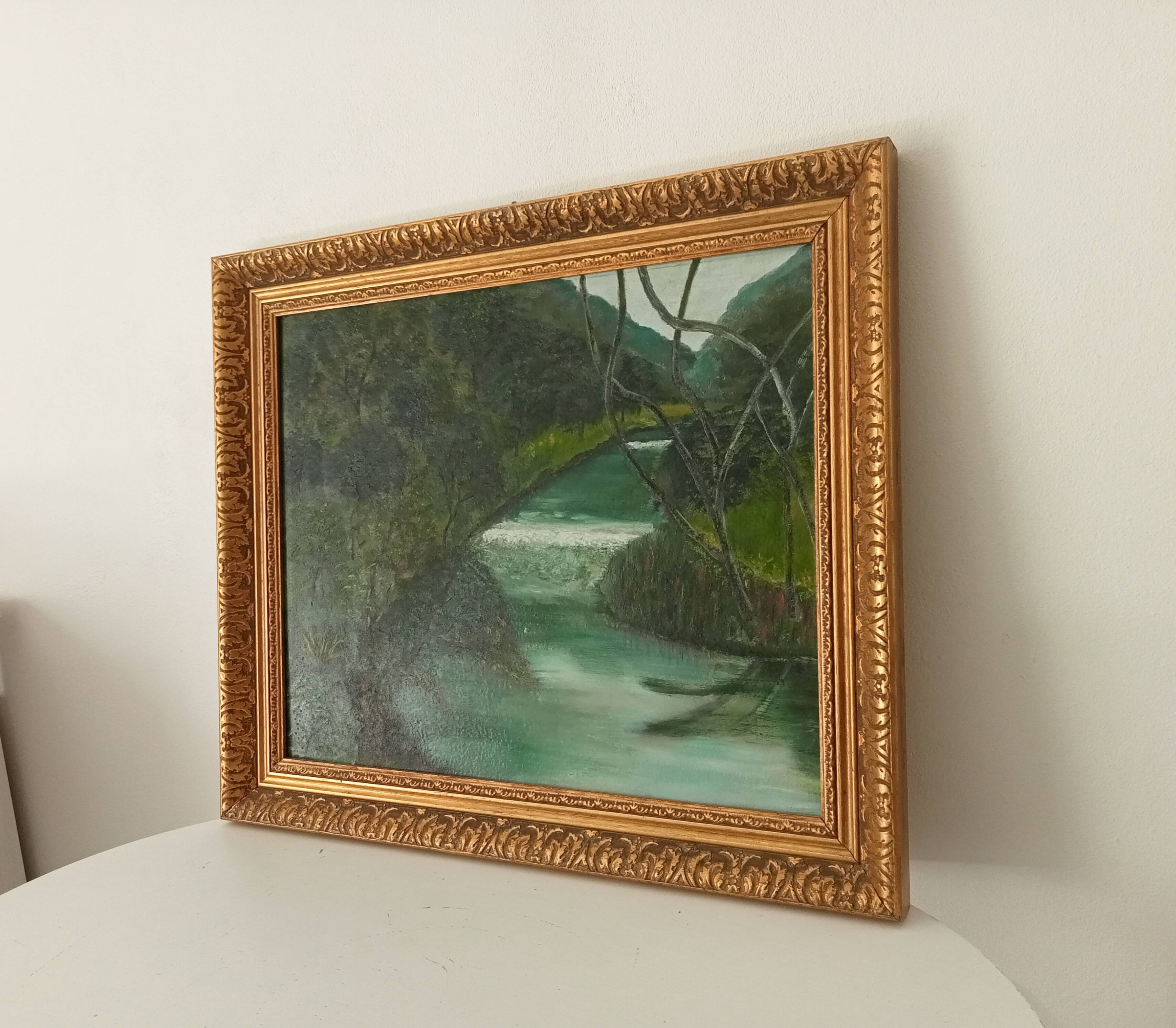 Oil painting by René Férréol Ringenbach "Val de Cusance"