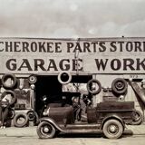 Fine art photography Walker Evans – “Garage in Southern City Outskirts”, 1936