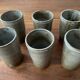 Mugs en grès émaillé vintage