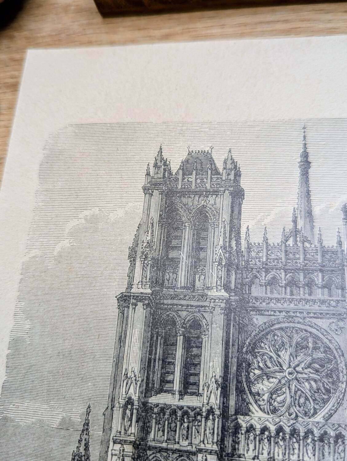 Notre-Dame d'Amiens, un original imprimé en 1895 .