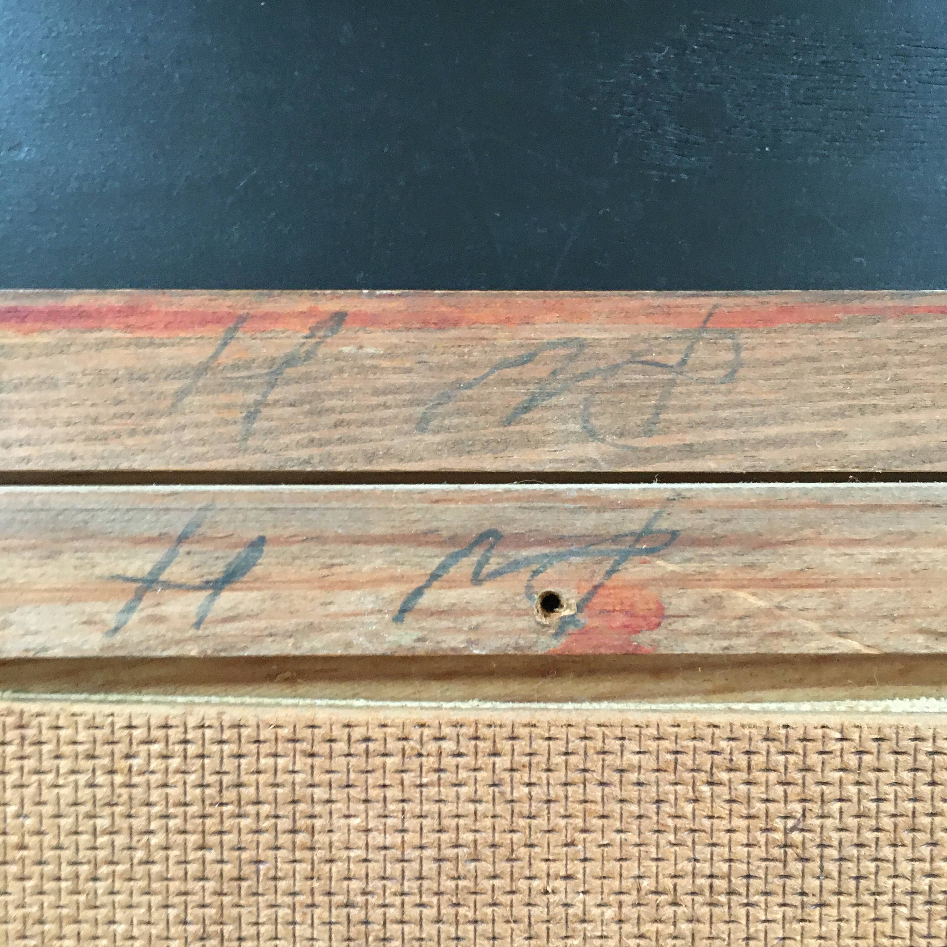 River landscape painting with cypresses