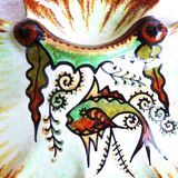 Quimper oyster plates, seafood plates, wall plate