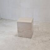 Italian Marble Side Table or Pedestal, 1980's