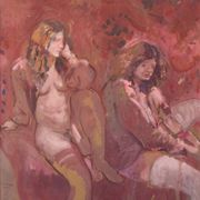Antoni Munill - 'Mujeres' - Deux figures féminines évocatrices