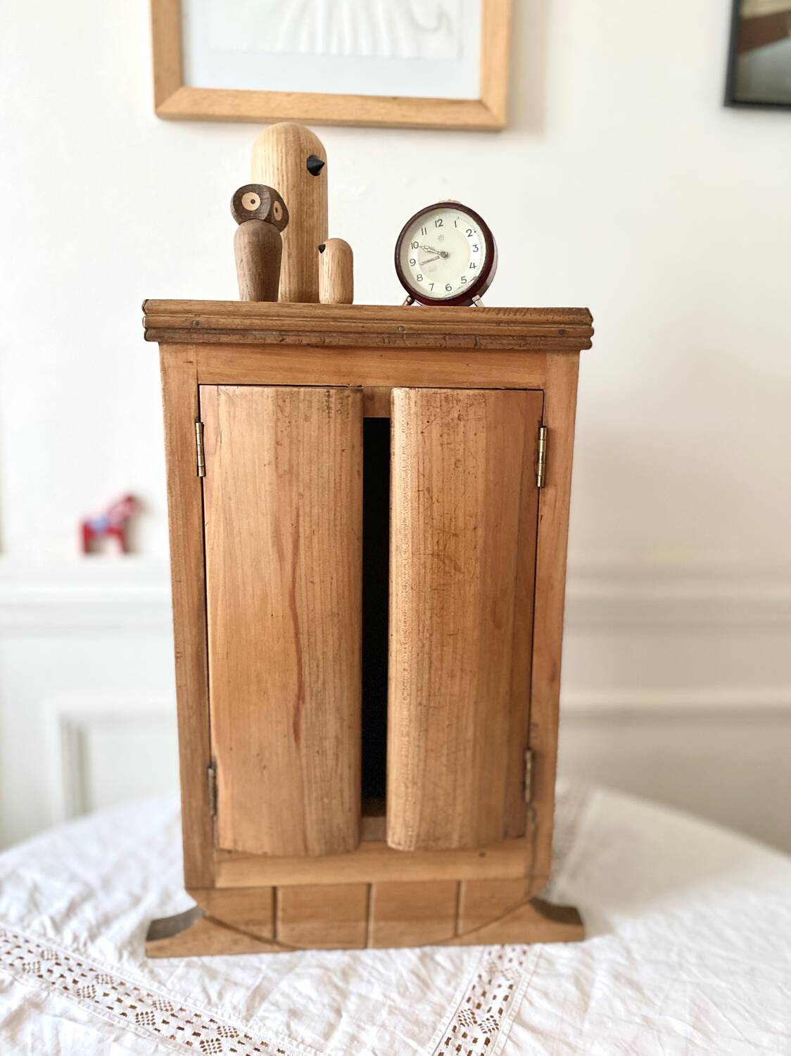 Small wooden storage unit