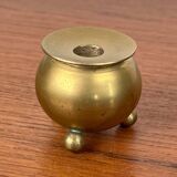 Traditional Swedish Candle Holder in Modern Brass from the Mid-Century, 1960s