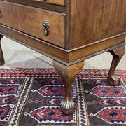 1930s English walnut secretary