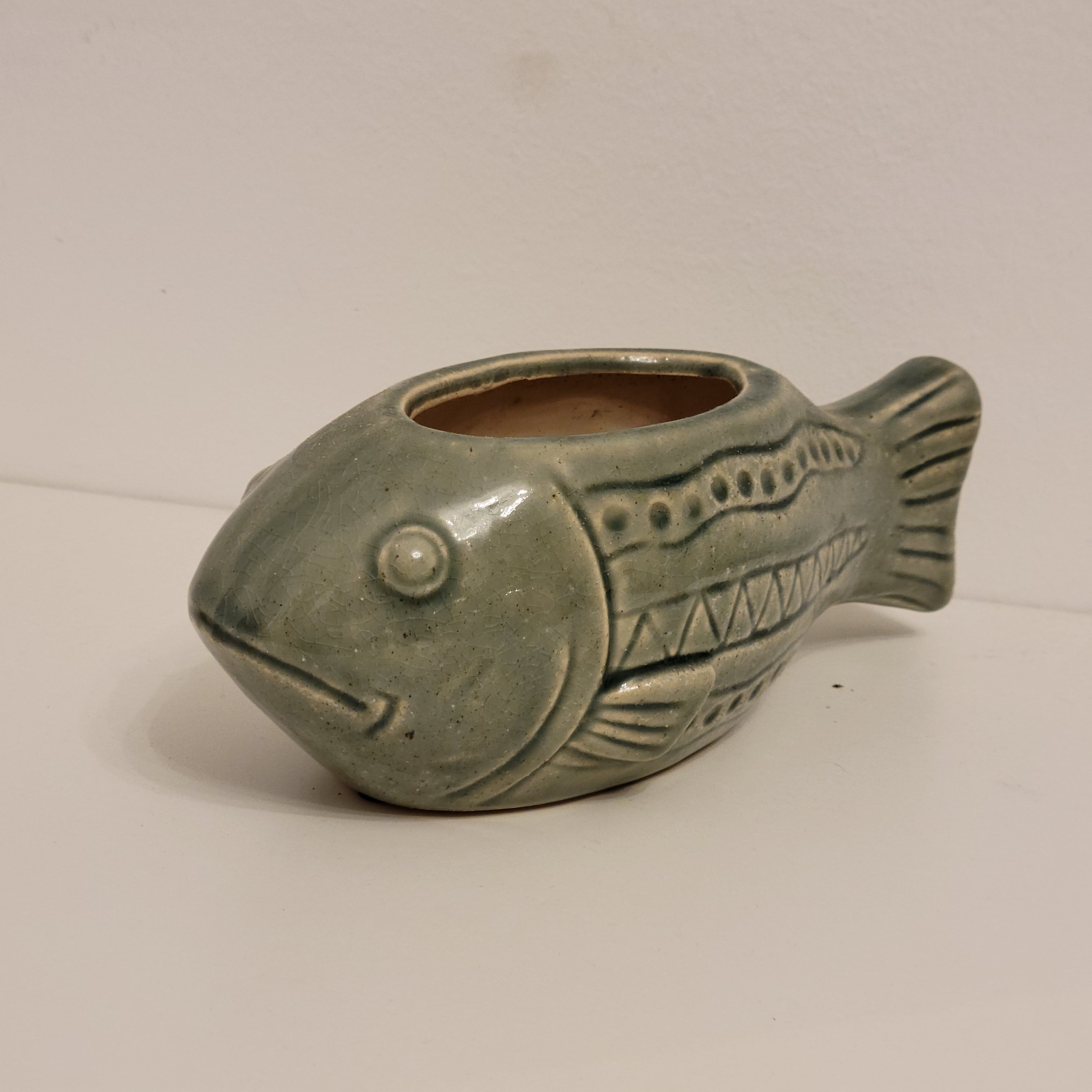 Fish ceramic pot cover