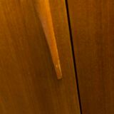 Scandinavian teak cabinet 1960 with mounting plan