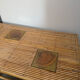 Table basse vintage en rotin