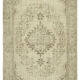 Hand-Knotted Decorative Turkish Beige Rug 193 cm x 310 cm