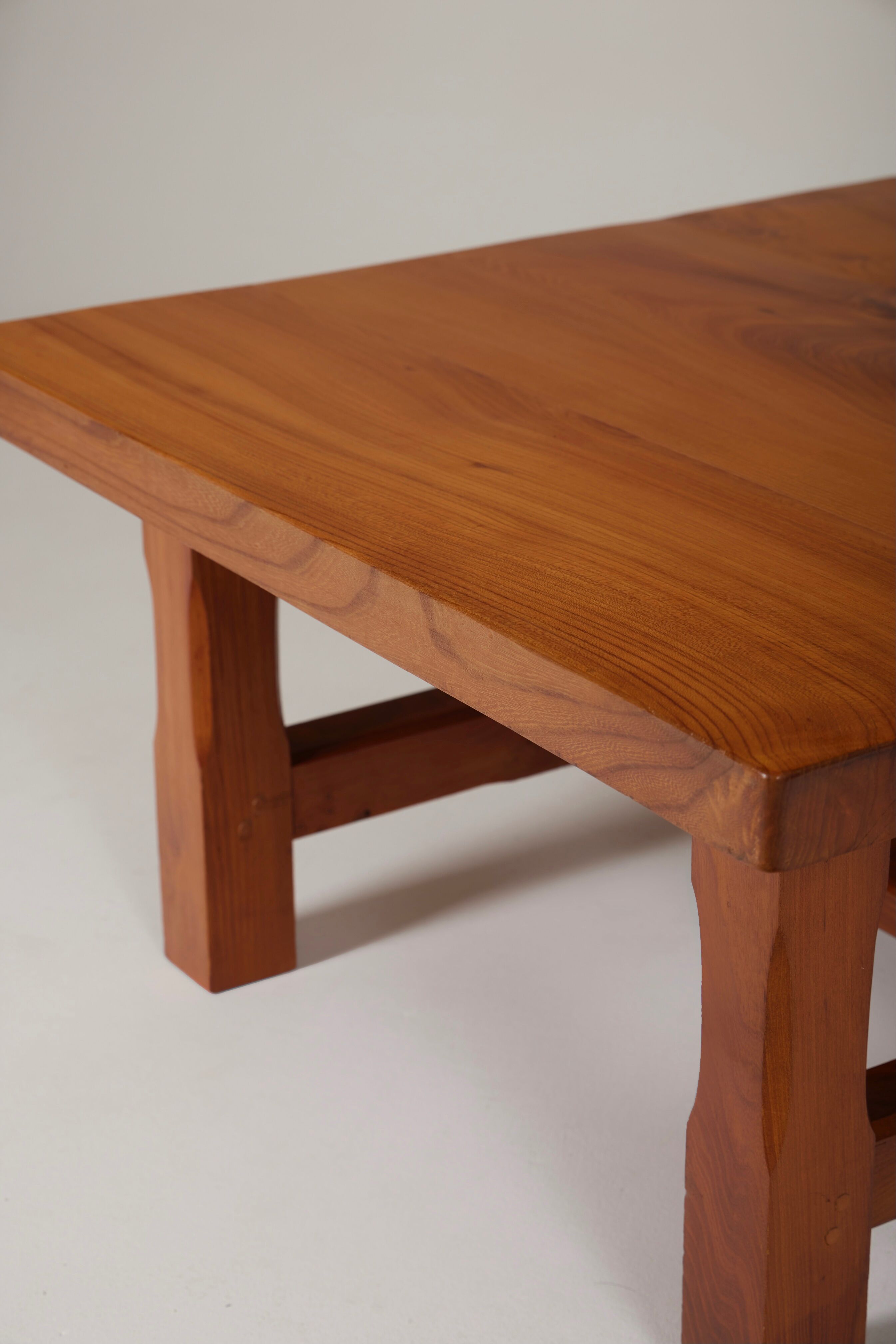 Solid wood coffee table, 1960s