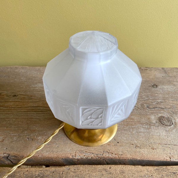 Art Deco prism globe lamp