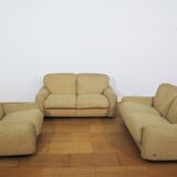 Sofas and Armchair in Wool by Busnelli, 1970s, Set of 3
