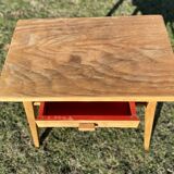 Small telephone table with compass feet, vintage 1960s