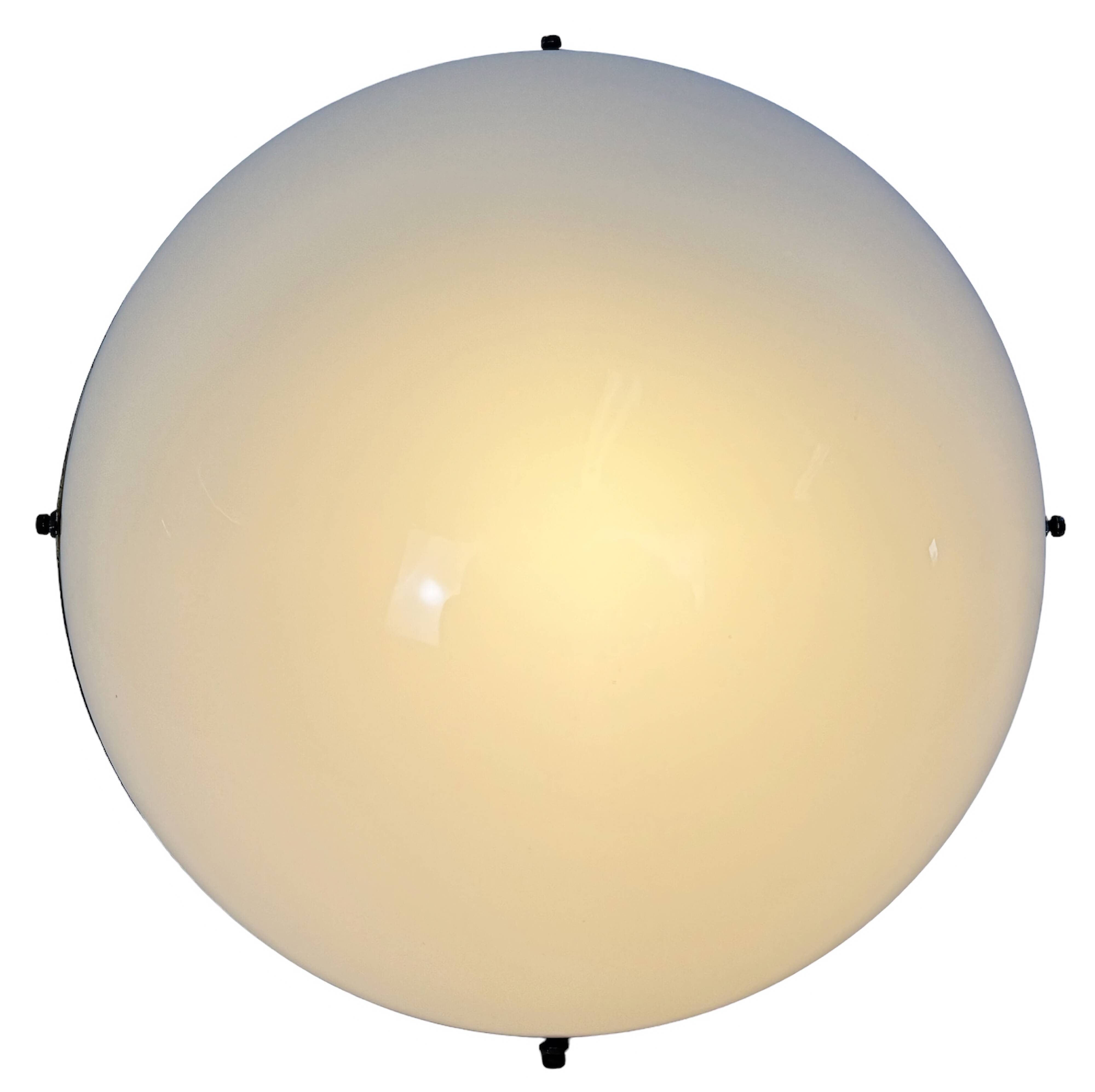 Vintage Wall or Ceiling Light with Milk Glass from Napako, 1960s