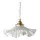 Antique pleated pendant light