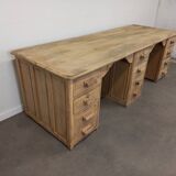 Double oak desk