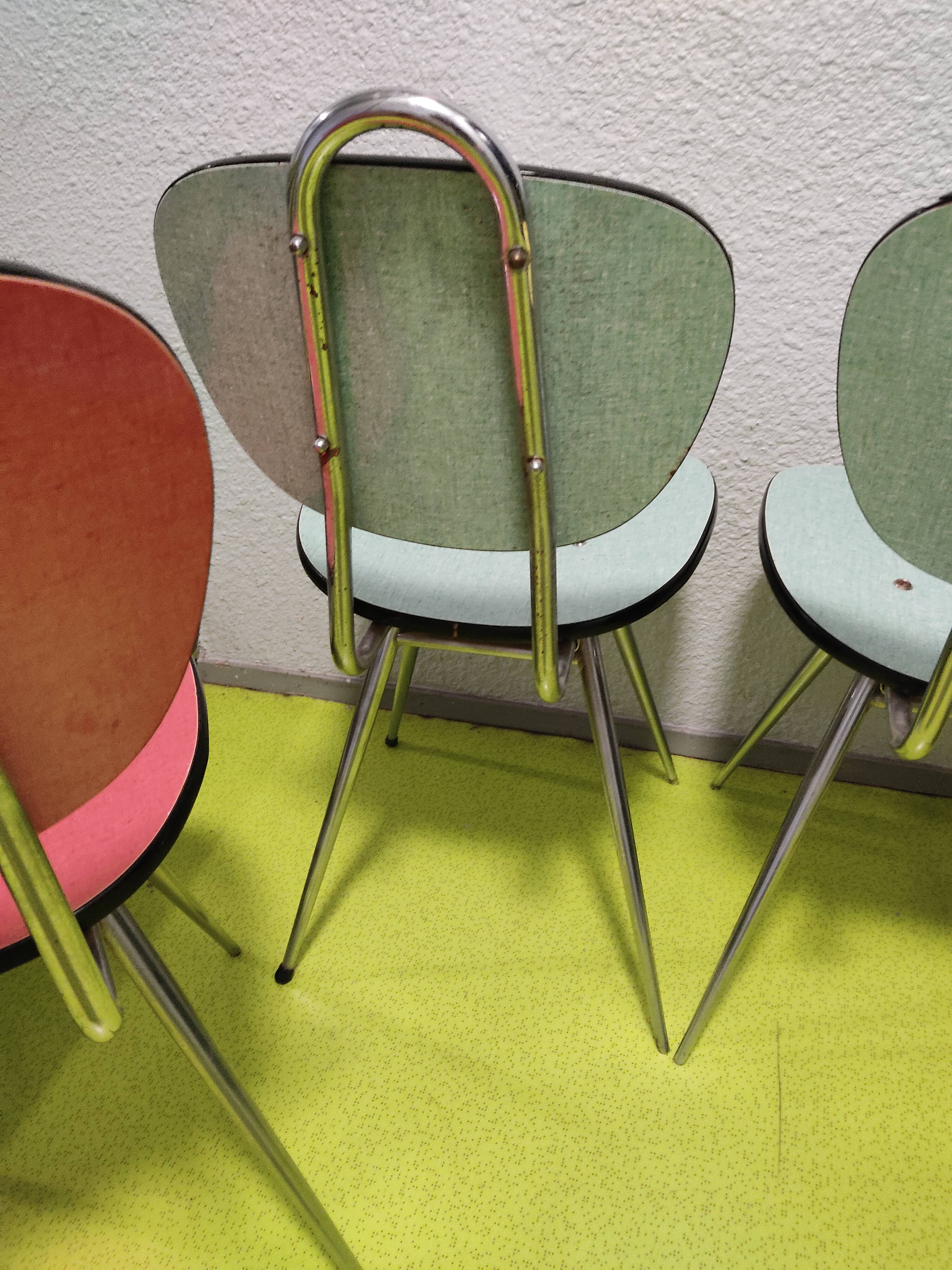 4 chairs formica year 1970