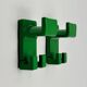 Green Wall Hooks by Olaf Von Bohr for Gedy 1970s