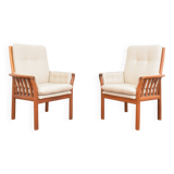 Mid-Century Danish Teak Armchairs, 1970s, Set of 2