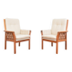 Mid-Century Danish Teak Armchairs, 1970s, Set of 2