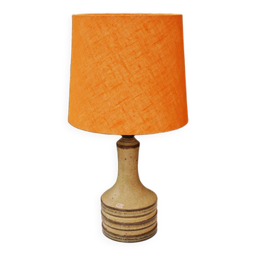 Vintage Danish stoneware pottery table lamp from Axella, 1970s