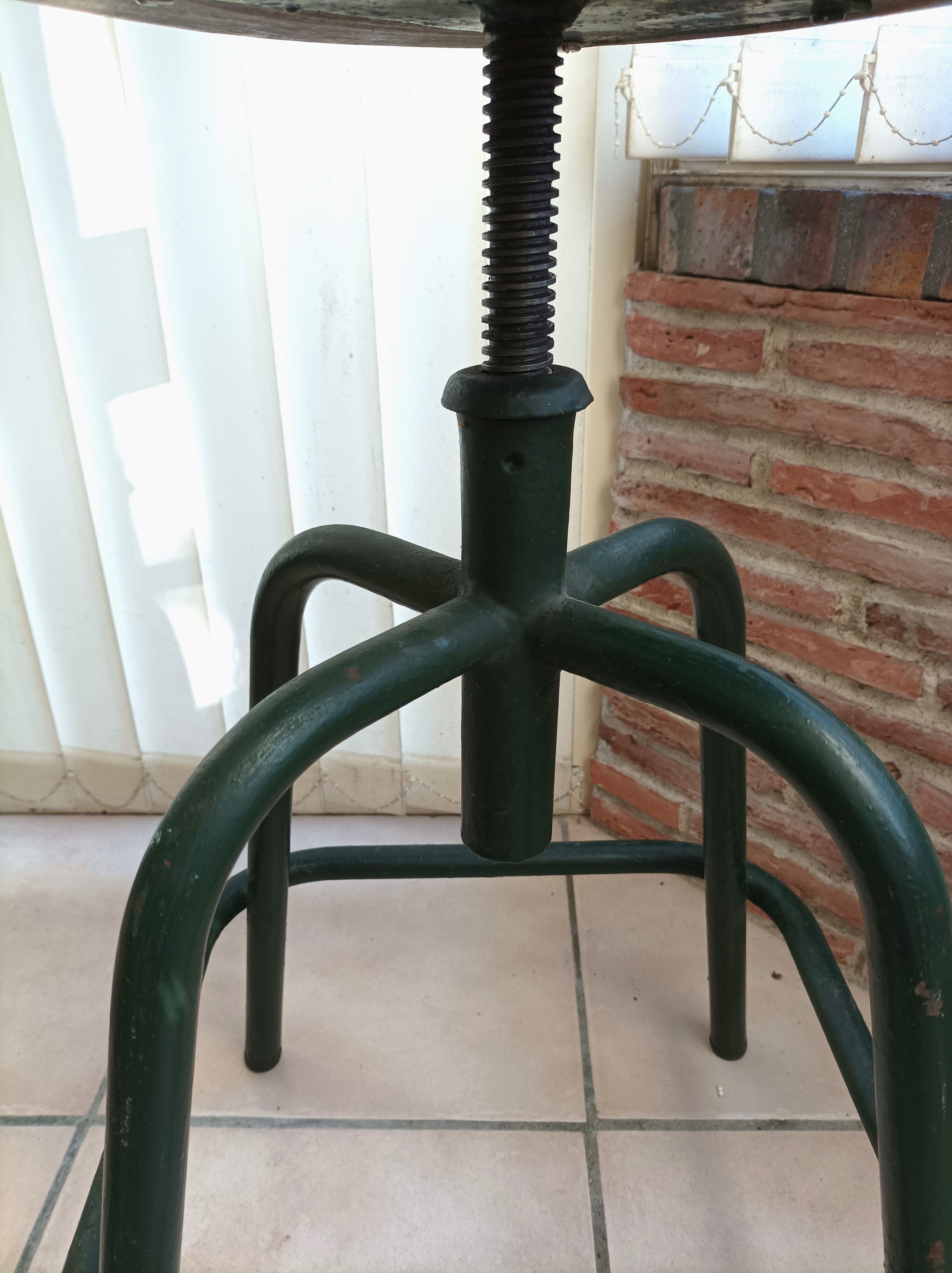 Antique industrial stool