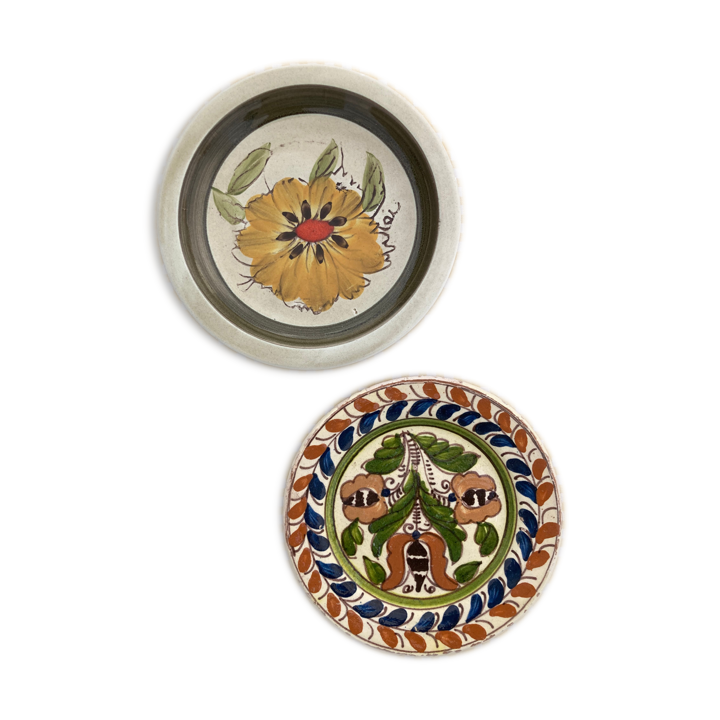 Two artisanal plates